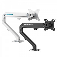 Giá Treo Màn Hình Human Motion T6-1 hai màu đen trắng được làm từ chất liệu sắt sơn nhám