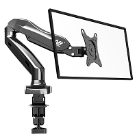 Giá Treo Màn Máy Tính Gắn Bàn NB F80 màu đen kèm màn hình demo khi lắp đặt