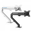 Hai giá treo màn hình máy tính Human Motion T6-1 kẹp bàn làm từ chất liệu sắt phun sơn tĩnh điện