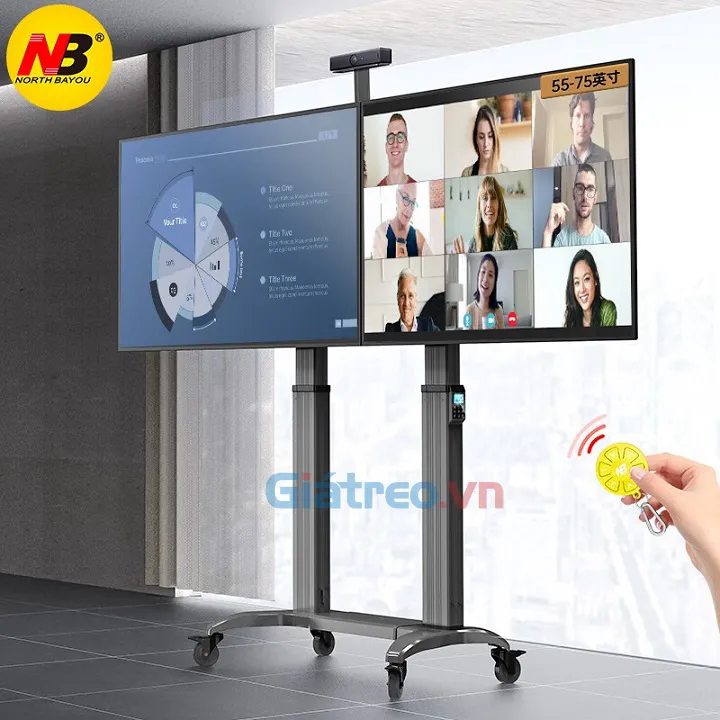 Giá treo di động cho 2 tivi T75-2A (55