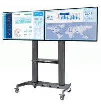 Giá Treo Tivi Di Động Hai Màn Hình NB AVT1800-65-2A