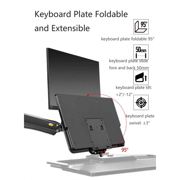 Giá treo tường một màn hình máy tính NB MC40 24 - 35 Inch - 4