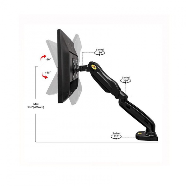 Giá Treo Hai Màn Hình Máy Tính Để Bàn NB F160 17-27 Inch - 1