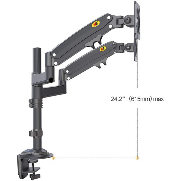 Giá Treo Hai Màn Hình Máy Tính NB H180 22 – 32 Inch - 2