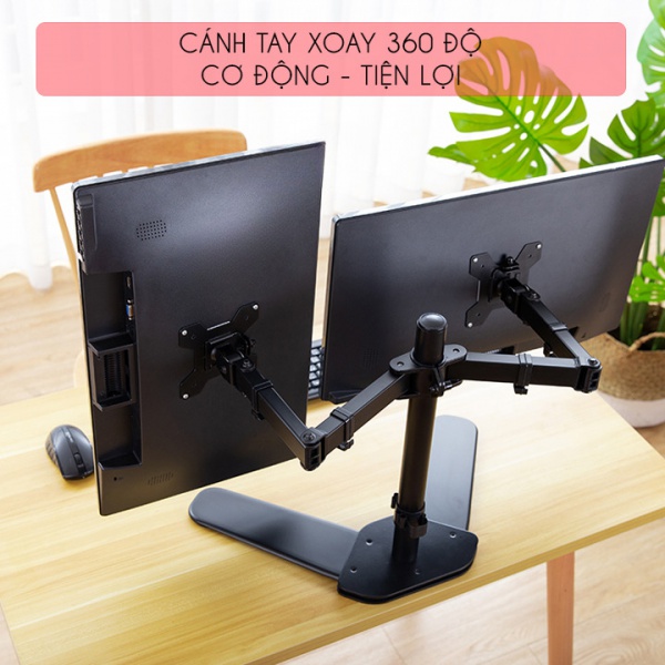 Giá Treo Hai Màn Hình Để Bàn M042 17 – 27 Inch - 3