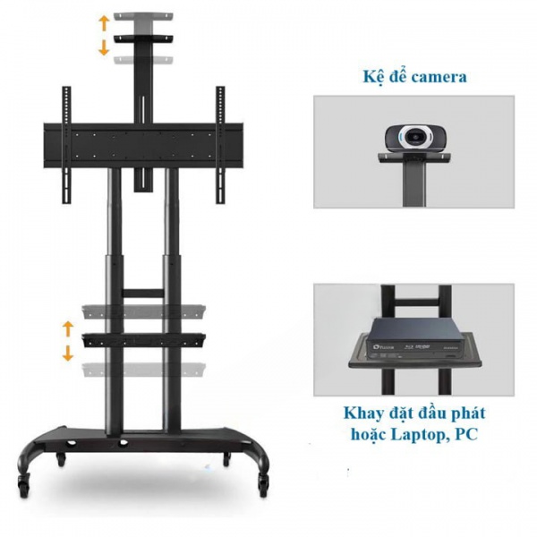Giá Treo Tivi Di Động NB AVA1800-70-1P (55 – 90 Inch) - 4