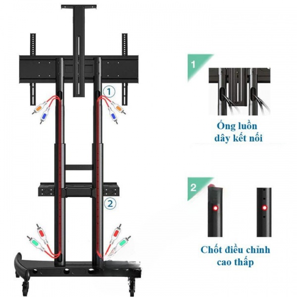 Giá Treo Tivi Di Động NB AVA1800-70-1P (55 – 90 Inch) - 7