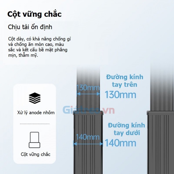 Giá treo di động cho 2 tivi T75-2A (55