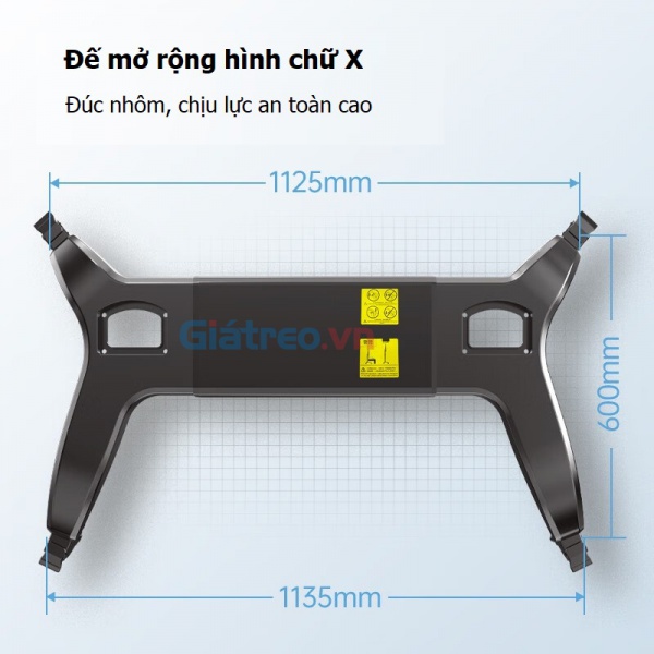Giá treo di động cho 2 tivi T75-2A (55