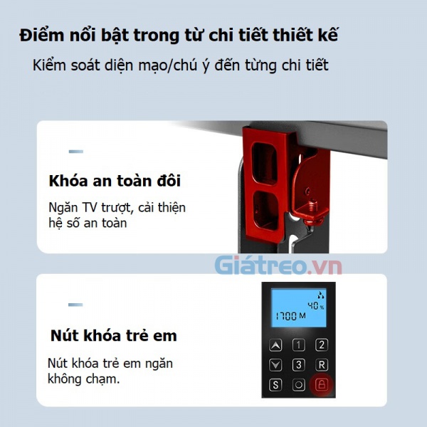 Giá treo di động cho 2 tivi T75-2A (55