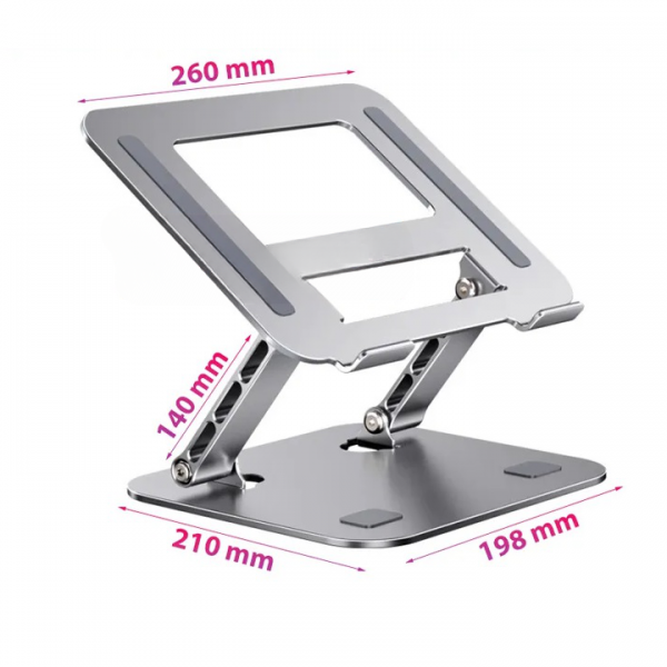 Giá đỡ Laptop/ Giá đỡ Macbook/ Giá đỡ Ipad/tablet - Hợp kim nhôm - Tản nhiệt LS515 - 2
