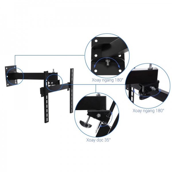 Giá treo Tivi Xoay Cảnh Phong X4-3 19-37 inch - 4