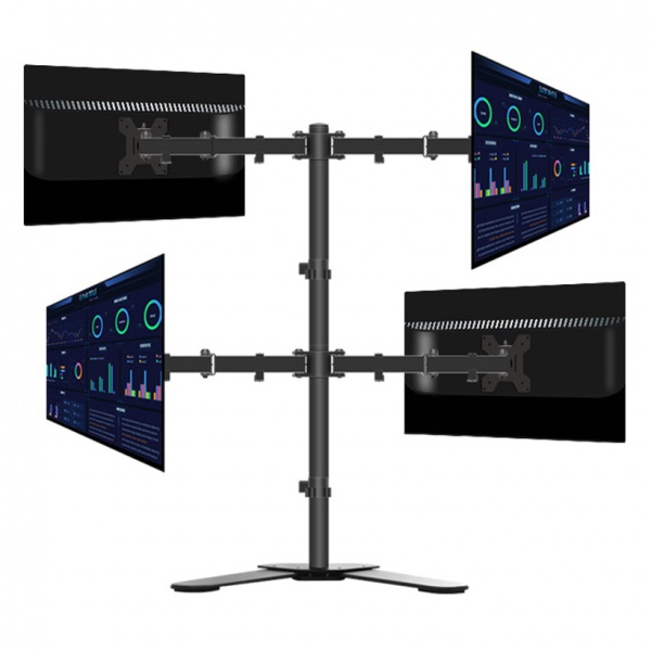 Giá treo 4 màn hình để bàn M044 17 - 27 inch - 3